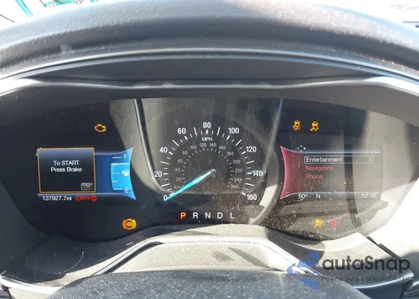 2017 Ford Fusion Se из США, поврежденный, VIN 3FA6P0H74HR102488